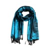 Sakkas Lightweight Two Tone Rose Floderal Design Pashmina Shawl /