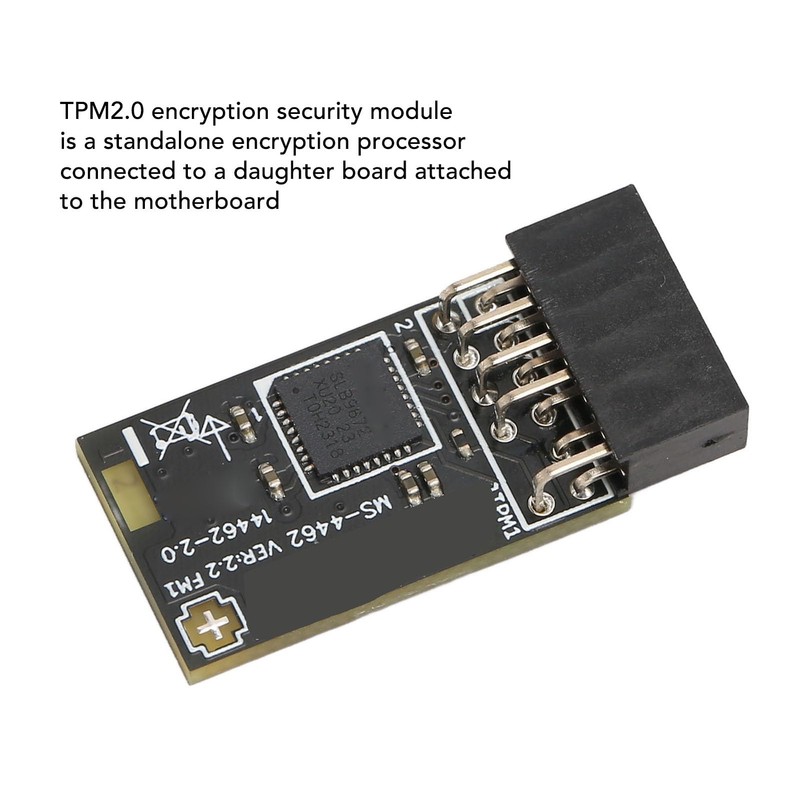 TPM2.0 Encryption Security Module, Motherboards Desktop TPM2.0 Module, SLB 9672