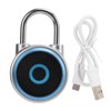GS50F Smart Padlock IP65 Waterproof USB Charging Pure Fingerprint Luggage