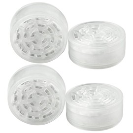 Shower Head Replacement Filter Cartridge - Chlorine & Flouride Shower Filter and Reduces Dissolved Solids - Hard Water Filter for Water Softener Shower Head(4pcs)