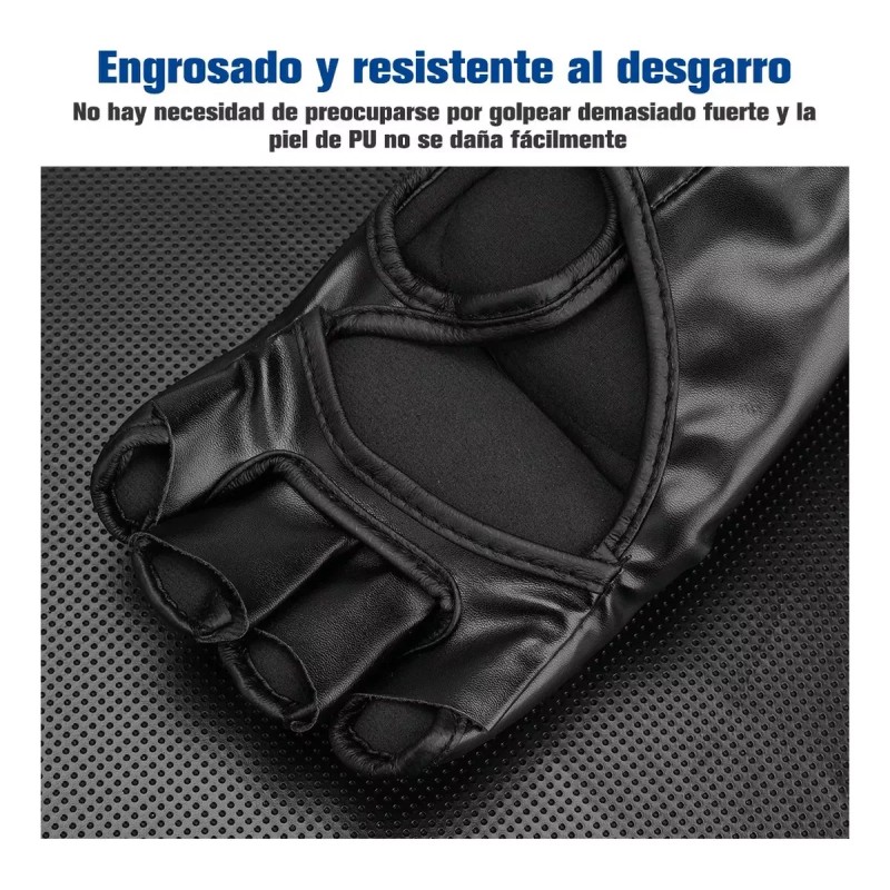 DIUNASENGTECH. Guantes Entrenamiento Medio Dedo Kickboxing Box Fighter Muay