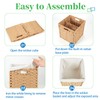 Bidtakay Wicker Storage Baskets with Liners 11x11 Storage Cube Bins