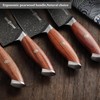 Damascus Viking Boning Knife, Pro kitchen deboning slicer, viking fish