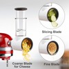Meat Grinder & Slicer Shredder Attachments for KitchenAid Stand Mixer,