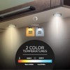 EShine Under Cabinet LED Puck Lights with Dimmer Switch, Dimmable,