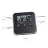 COLLBATH Food Thermometer Alarm Function BBQ Thermometer for Grill Hanging