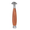 Men's Classic Double Blade Safety Shaving Razor Manual Wood Handle