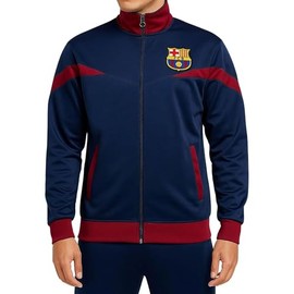 Icon Sports Officially Licensed FC Barcelona, Adult Barça Blue Soccer Track Jacket, Medium