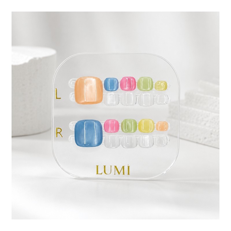 Balance Pedi｜Summer color press-on pedi tip - Regular / Balance