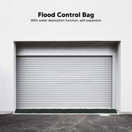 Flood Barriers, Flood Prevention Bags 5 Pack, Water Barriers for Flooding, Water Activated Flood Barriers for Home, Doorway, Driveway(4.9FT x 5.9in)