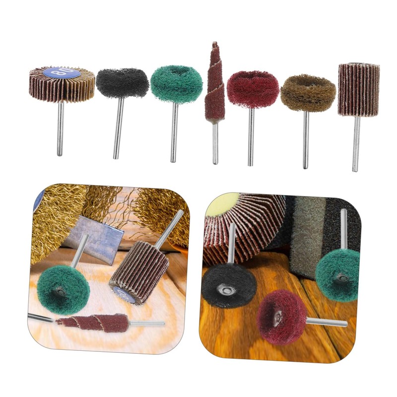 Mobestech 50pcs Double Layer Buffing Wheel for Drill Versatile Sanding