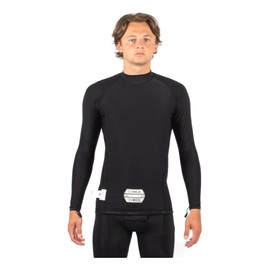 Gul Mens Evoskin Long Sleeve Rash Vest Top CZ0001- Black - Easy Stretch Lightweight UV Sun Protection and SPF Properties