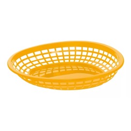 Dilitools Canasta Plástica 23.5 Cm Comida Rápida Paquete Con 10 Pzs