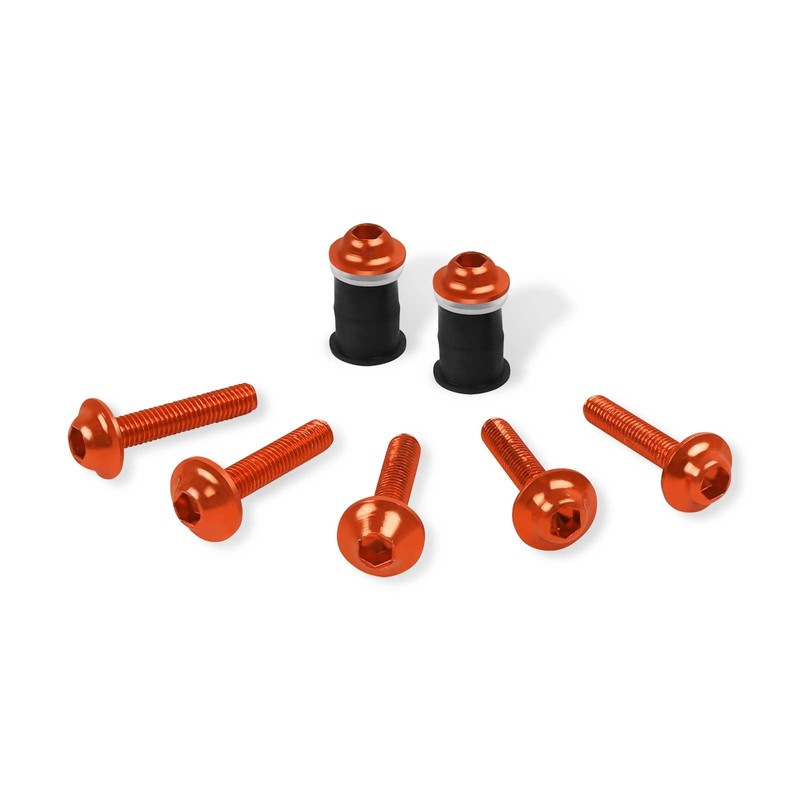 CHIFUN Motorcycle Fairing Bolt Kit, 195 Pcs M5 M6 Aluminum