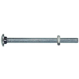 Hillman 2152 10-24 x 2-1/2-Inch Carriage Bolt with Nut, 25-Pack , zinc