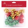 - 25 Gift Bows, Green, Red and Gold Bows for