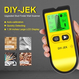 Stud Finder Sensor Wall Scanner, 5 in 1 Upgraded Electronic Stud Sensor Wall Detector Center Finding with LCD Display for Five Scan Modes for Wood Stud/Metal/Live AC Wire/Deep Detecting