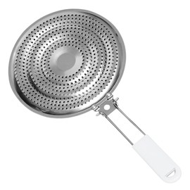 Home-X Stainless Steel Heat Diffuser for Gas and Electric Stove - Even Heat Distribution Induction Cooktop Adapter Plate - Food Warmer Simmer Plate for Gas Stove with Flame Guard, Cool-Touch Handle