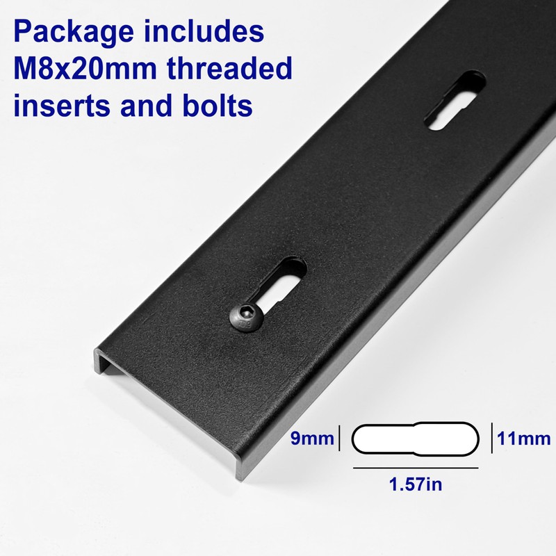 ICITYWALL 2 Pack 24”L x 3”W C Channel Steel Support,