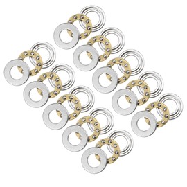 Kozelo 10pcs F5-10M Thrust Ball Bearing - [5mm x 10mm x 4mm] Chrome Steel Miniature Thrust Bearing with Washer for Machine Tool Use