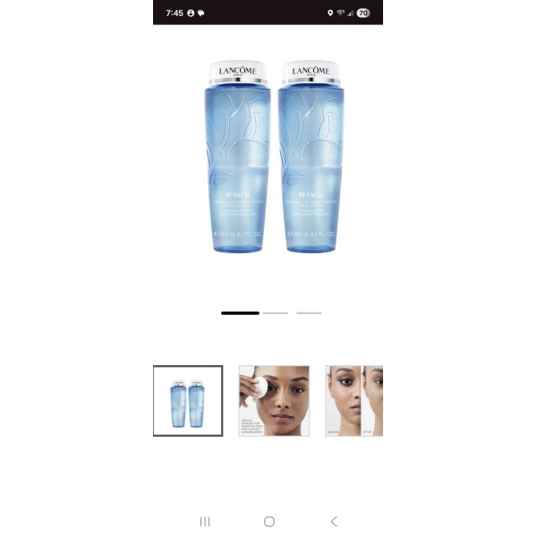 Lancôme 2, Full Size Lancome Bi-Facil Double Action Eye Makeup