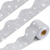 Fuyoooo 49 ft Magnetic Borders for Classroom Glitter Bulletin Board