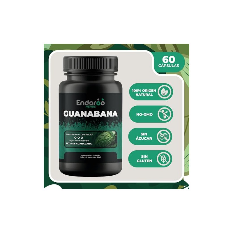 Guanábana Suplemento Alimenticio Origen Natural Apoyo Antioxidante Bienestar Integral Salud