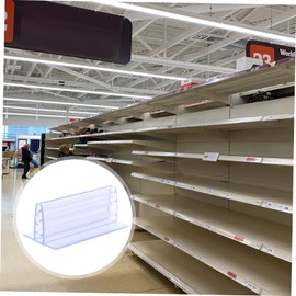 Operitacx 6St Convenience Store Klassifizierung karte schilder Acryl das Schild Regalbrett Büro Halterung PVC