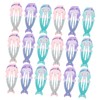 Mikinona 18pcs Mermaid Design Hairpins for Durable Cartoon Hair Clips