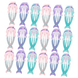 Mikinona 18pcs Mermaid Design Hairpins for Durable Cartoon Hair Clips Hair Accessories for Everyday and Special Occasions