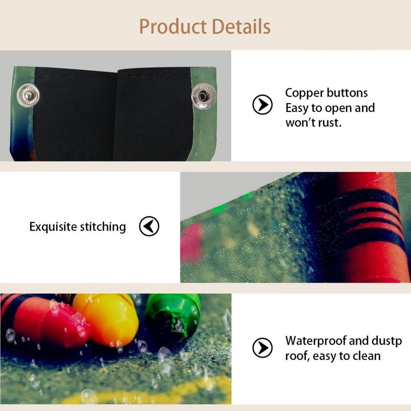 2 Pack Tissue Box Cover Holder, Rainbow Crayon Love Heart