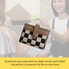 TURBOOST Cute Slim Card Holder Canvas Front Pocket Checkered Wallet,