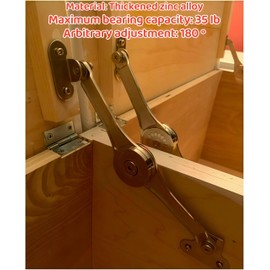 Prevent Toy Box Hinges Soft Close,Duisanji Lid Support Hinges,Lid Stay for Chest Wardrobe Closet Cupboard Wooden Box, Max Weight Support 30lb/2pcs for Safe, Smooth Support.