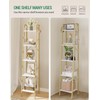 Hzuaneri Ladder Shelf, Bookshelf Bookcase, Freestanding Corner Storage Shelve with