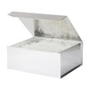 PACKGILO 1 Pcs Silver Gift Box Large 13x11x5.3 Inch Large