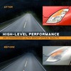 WEELMOTO Headlights Compatible with 2007-2009 Nissan Altima 4Dr Sedan Headlight