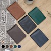 [vinacreations] Men's Bi-fold Genuine Cowhide Leather Wallet Thin Leather Wallet,
