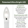 612 Vermont Ultra-Bright LED Window Candles with Timer, Remote Control,