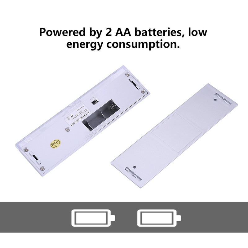 Battery Powered LED PIR Motion Sensor Security Stair Lamp Cabinet