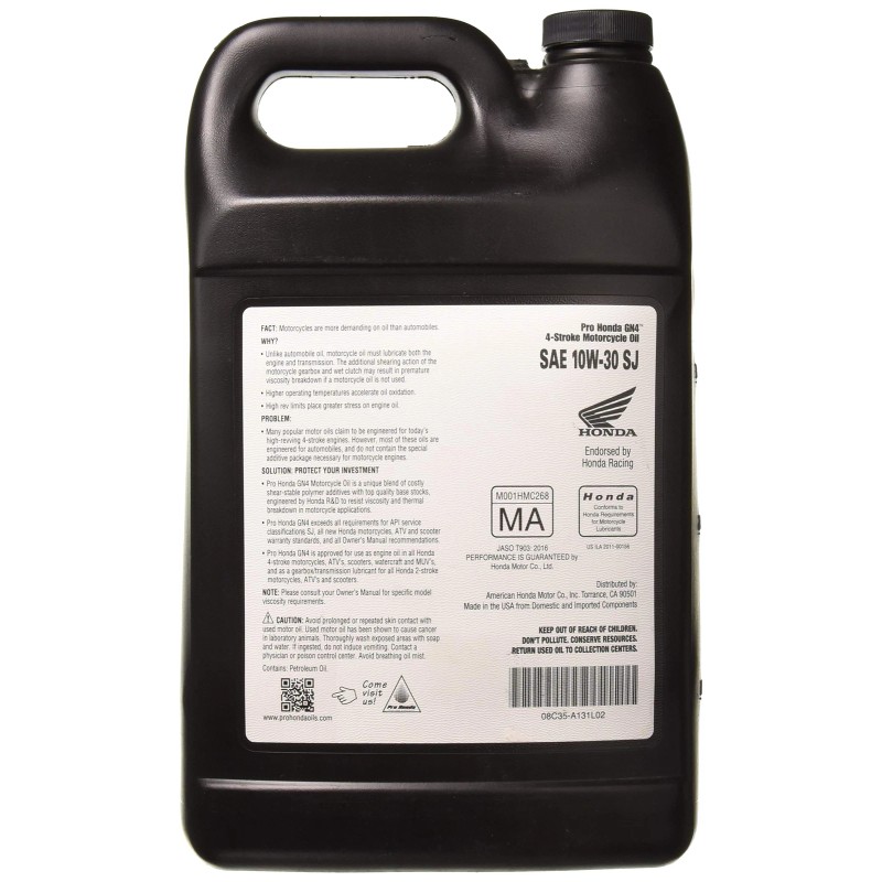 Honda Pro Honda GN4 4 Stroke Motor Oil 10W30 1