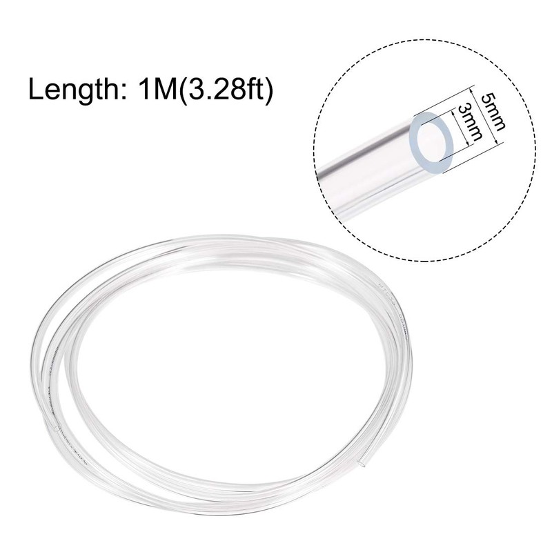 sourcing map PVC Vinyl Hose Plastic Hose 3mm Internal Diameter