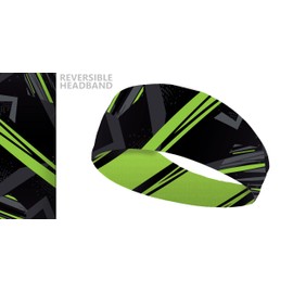 Sports Headband - Sustainable, Seamless, Elastic (Green Grey)