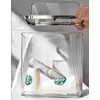 Sooyee Clear 14 Liter Bathroom Trash Can with Lid,3.9 Gallon