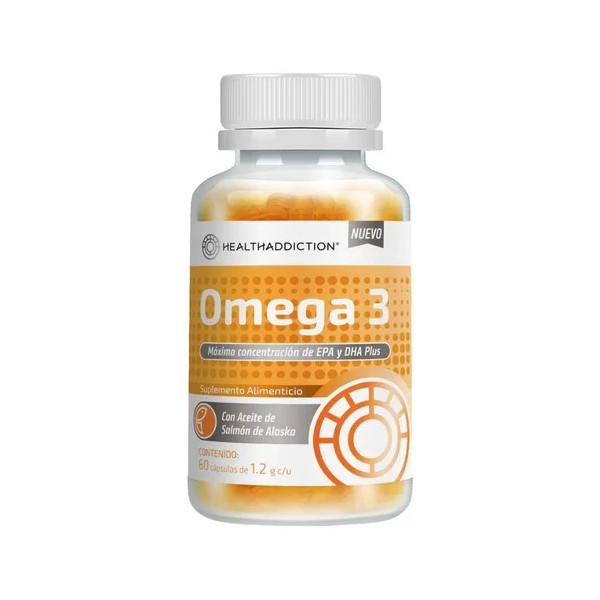 HEALTHADDICTION - Omega 3 Premium sin Sabor a Pescado, 60