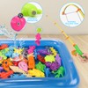 REMOKING Kid Toys 52PCS Fishing Game,Magnetic Toys with Ocean Sea