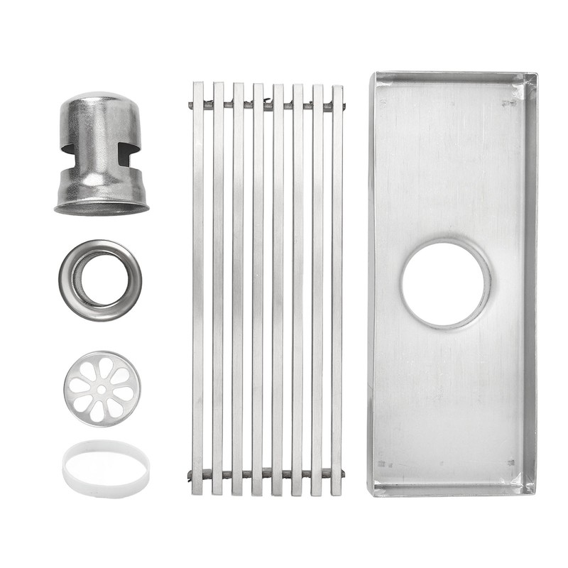 Linear Shower Drain Stainless Steel Odor Resistant Rectangular Floor Drain