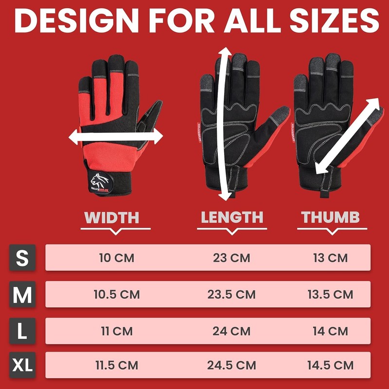 Wolveskin Safety Work Gloves Men & Women - Utility Mechanic