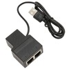 RJ45 Splitter Adapter 1 to 2 100Mbps Plug and Play