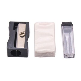 Geometry Set, 10 Piece Compass Math Protractor Pencil Sharpener Stationery Kit Rulers Triangle Drawing Set for Students Home School Drawing in Carry Bag