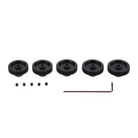 JIECHUN Metal Steel 48P Pinion Gear 38T 39T 40T 41T 42T 3.175mm Shaft Motor Gears Set with Hex Key for 1/10 RC Brushless Brush Motor RC Upgrade Part